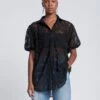 7 For All Mankind Puff Sleeve Lace Button-Up Tunic In Black -7 For All Mankind 0bd6b86f5f38f8dbd34f142e000b6213