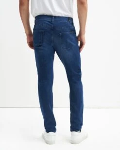 7 For All Mankind Luxe Performance Plus Slimmy Tapered In Mid-Blue -7 For All Mankind 1850528644bb99a992ee0df9817d3533