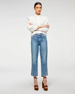 7 For All Mankind Luxe Vintage High Waist Cropped Straight In Sloane Vintage -7 For All Mankind 1e0c253ee50a4a2d1de1c2ed4a28c9df