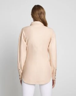 7 For All Mankind Faux Leather Cinched Waist Button Up Shirt In Nude 9 7 For All Mankind Faux Leather Cinched Waist Button Up Shirt In Nude -7 For All Mankind 27d8c010fdc16217e9a7dbdedacd499e