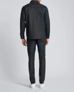 7 For All Mankind Coated Shirt In Black -7 For All Mankind 283888201989c6d59ffc13272a3abe5c