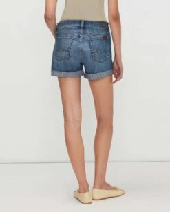 7 For All Mankind Broken Twill Mid Roll Short In Bright Light Destroy -7 For All Mankind 2bd6524cf7c6d9605645bf4136d90892