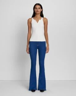 7 For All Mankind Quarter Zip Ribbed Tank In Antique White 7 7 For All Mankind Quarter Zip Ribbed Tank In Antique White -7 For All Mankind 30bb73a4df3ee1aa0207d4bdac5e2217