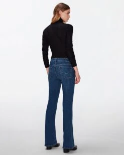7 For All Mankind Tailorless Bootcut In Mid Blue -7 For All Mankind 3135e0ded49b3224609ef43e06a52916