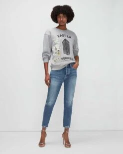 7 For All Mankind Broken Twill Josefina In Agave