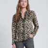 7 For All Mankind Silk Button-Up Shirt In Leopard -7 For All Mankind 3e18befe83717567395e82baf09a5d45