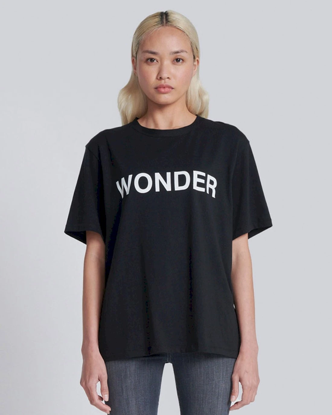 7 For All Mankind Wonder Graphic Tee In Black 3 7 For All Mankind Wonder Graphic Tee In Black