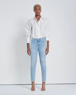 7 For All Mankind Luxe Vintage Josefina In Wild Fleur