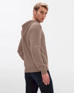 7 For All Mankind Cashmere Hoodie In Taupe -7 For All Mankind 43718776a0bcd983589b545285ad8776