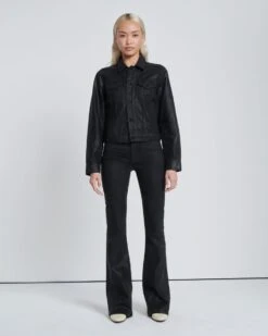 7 For All Mankind Classic Coated Trucker Jacket In Rabbit Hole -7 For All Mankind 46bfeefc4de98bc0f6c21010c65924d3