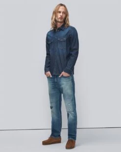 7 For All Mankind Selvedge Cooper J In Horizon Destroyed -7 For All Mankind 494e888a55b92ae8614df01f6e3173ae