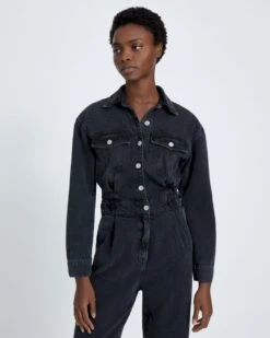 7 For All Mankind Balloon Sleeve Jumpsuit In Night Iris 8 7 For All Mankind Balloon Sleeve Jumpsuit In Night Iris -7 For All Mankind 499464222265ac8d158b4ccf83669cec