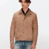 7 For All Mankind Suede Western Jacket In Bamboo -7 For All Mankind 4999f208ac0b4c2cdd10fc66109591f2