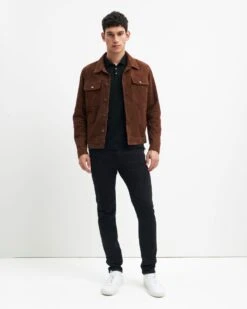 7 For All Mankind Luxe Performance Plus Slimmy Tapered In Black