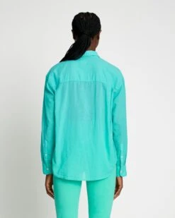 7 For All Mankind Classic Button Up Shirt In Atlantis -7 For All Mankind 4a3fadfe947599fefe06576a0f5ec3b1