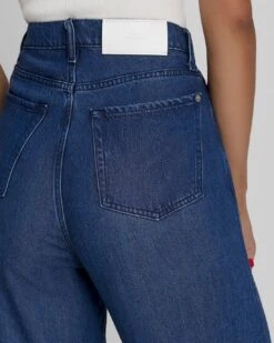 7 For All Mankind Denim Lustre Trouser In Dark Indigo -7 For All Mankind 4c228cd5f45cdd9148fce8731a319df5