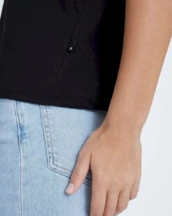 7 For All Mankind V-Neck Tee In Black -7 For All Mankind 4e546567d2fbe9cd46a7e47b9391700f