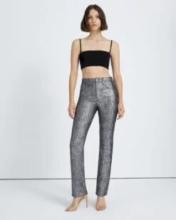 7 For All Mankind Easy Slim In Foil Dots