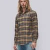 7 For All Mankind Check Plaid Shirt In Yellow And Blue Plaid -7 For All Mankind 563e4d87d0469814a2d7fd91d8b1e565