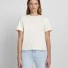 7 For All Mankind Everyday Crew Neck Tee In Antique White -7 For All Mankind 61f1f137f0460aee589cf79ca7120e55