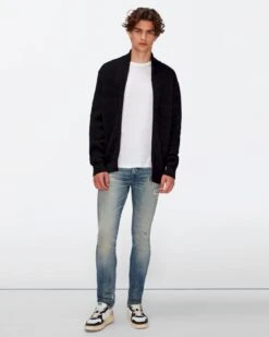 7 For All Mankind Wool Bomber Jacket In Black -7 For All Mankind 6d3092e5bec177a94f19d243c91e2929