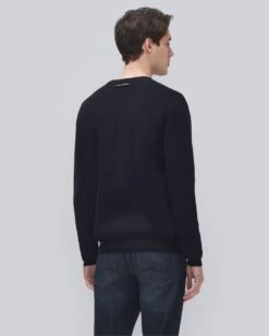 7 For All Mankind Luxe Performance Rib Sweater In Navy -7 For All Mankind 6d57b77d39da980a993d33a5bb84b374