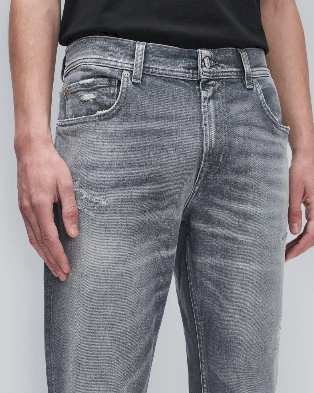 7 For All Mankind American Vintage Paxtyn In Selected Grey 6 7 For All Mankind American Vintage Paxtyn In Selected Grey - Image 4