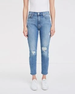 7 For All Mankind High Waist Ankle Skinny In Sloane Vintage -7 For All Mankind 78220875fe93564f0649f0547508ebf4