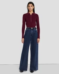 7 For All Mankind Skinny Leather Belt In Black -7 For All Mankind 7A654641 BLK 4