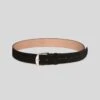 7 For All Mankind Classic Suede Belt In Black -7 For All Mankind 7A655638 BLK 7