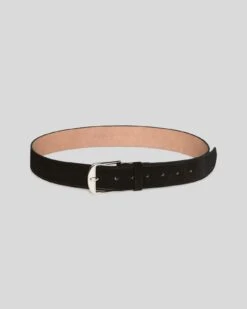 7 For All Mankind Classic Suede Belt In Black