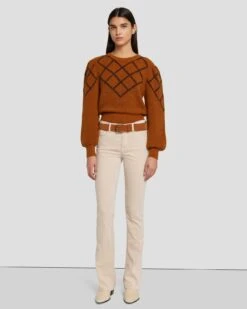 7 For All Mankind Classic Suede Belt In Cognac -7 For All Mankind 7A655638 COG 4