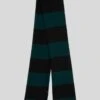 7 For All Mankind Wool Striped Scarf In Hunter Green -7 For All Mankind 7AS7M55S HUG 8