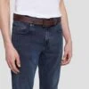 7 For All Mankind Classic Leather Belt In Brown