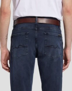 7 For All Mankind Classic Leather Belt In Brown -7 For All Mankind 7AS8MB01 BRN 3