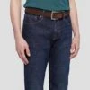 7 For All Mankind Classic Suede Belt In Dark Brown