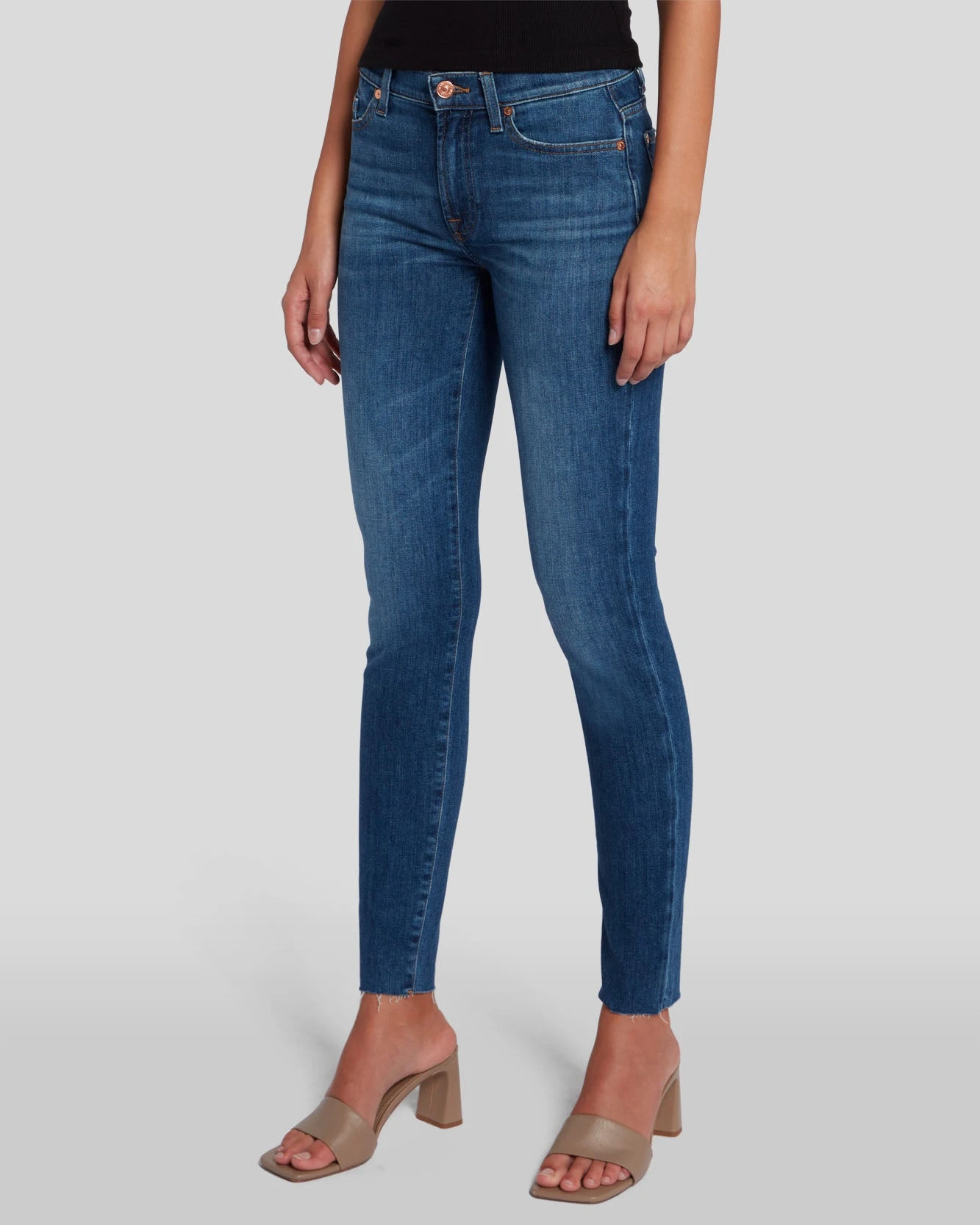 7 For All Mankind Slim Illusion High Waist Skinny In Highline 4 7 For All Mankind Slim Illusion High Waist Skinny In Highline - Image 2