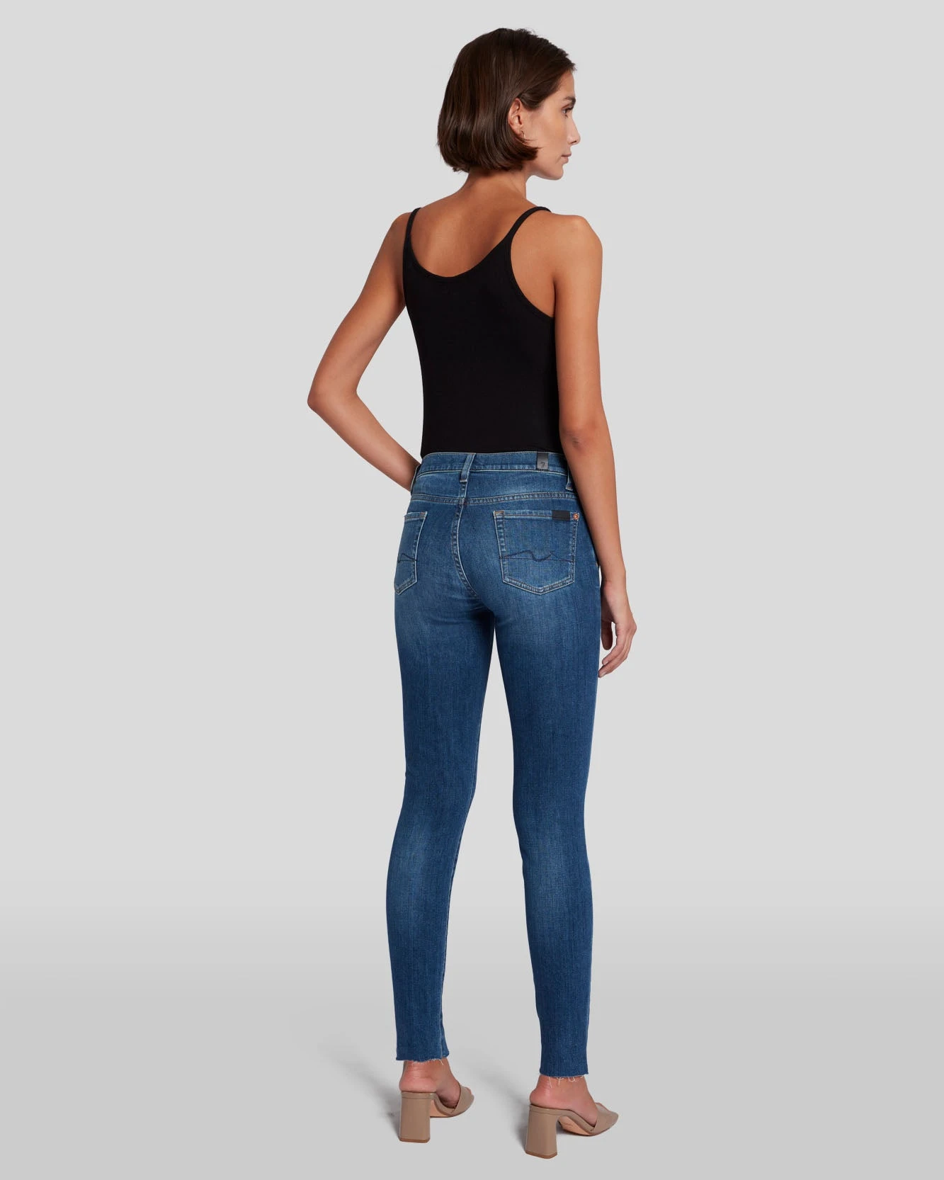 7 For All Mankind Slim Illusion High Waist Skinny In Highline 6 7 For All Mankind Slim Illusion High Waist Skinny In Highline - Image 4