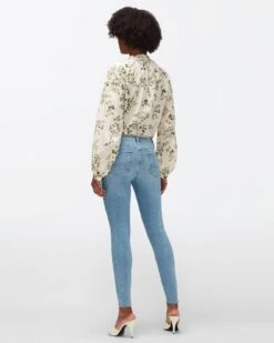 7 For All Mankind Slim Illusion High Waist Ankle Skinny In Playbook -7 For All Mankind 7E020C12 PYK 3