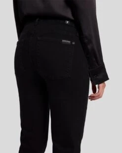 7 For All Mankind B(air) Kimmie Straight In Rinsed Black -7 For All Mankind 7E027C43 RNS 5