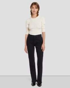 7 For All Mankind Embellished Riley Sneaker Boot In Noir