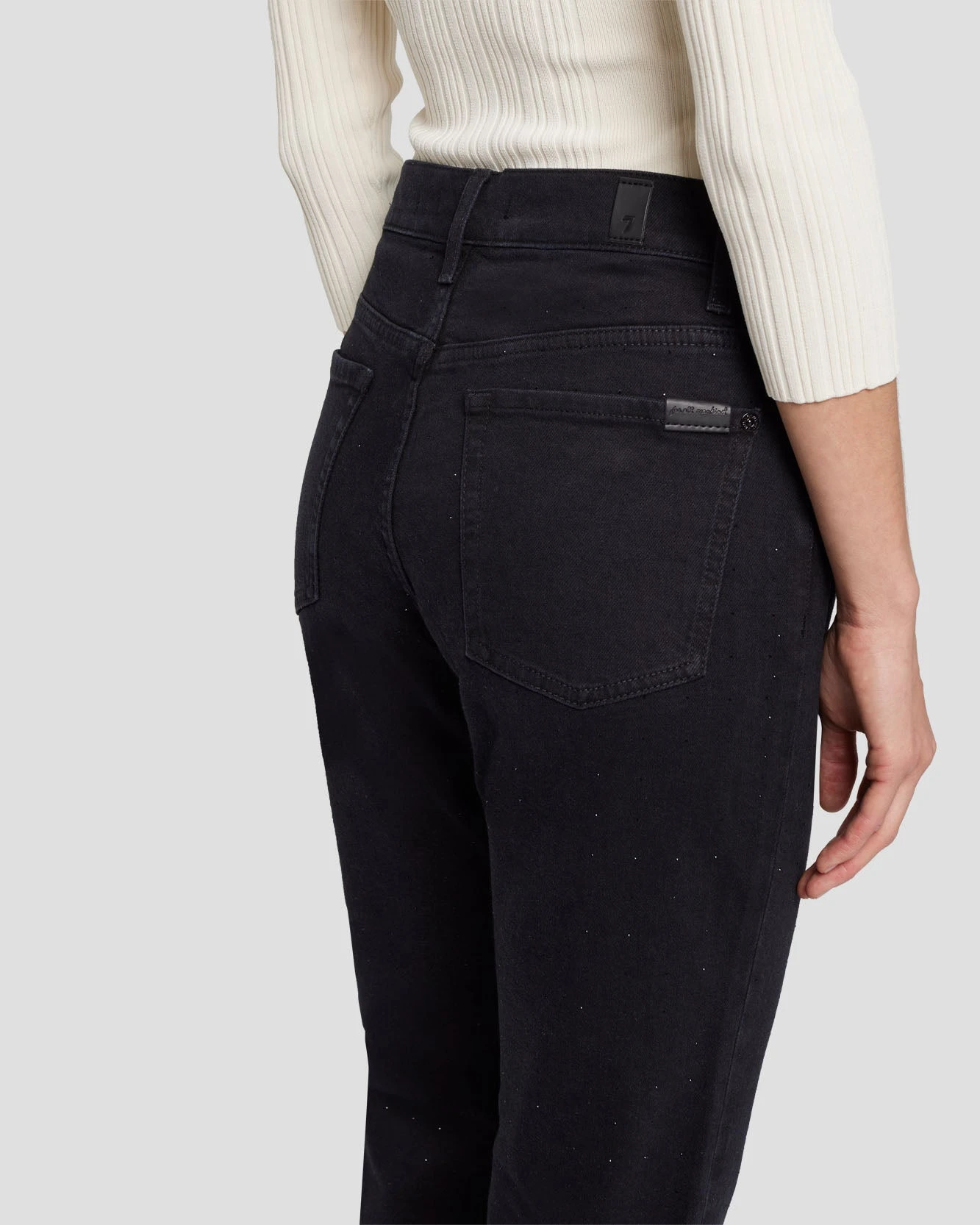 7 For All Mankind Embellished Riley Sneaker Boot In Noir 7 7 For All Mankind Embellished Riley Sneaker Boot In Noir - Image 5