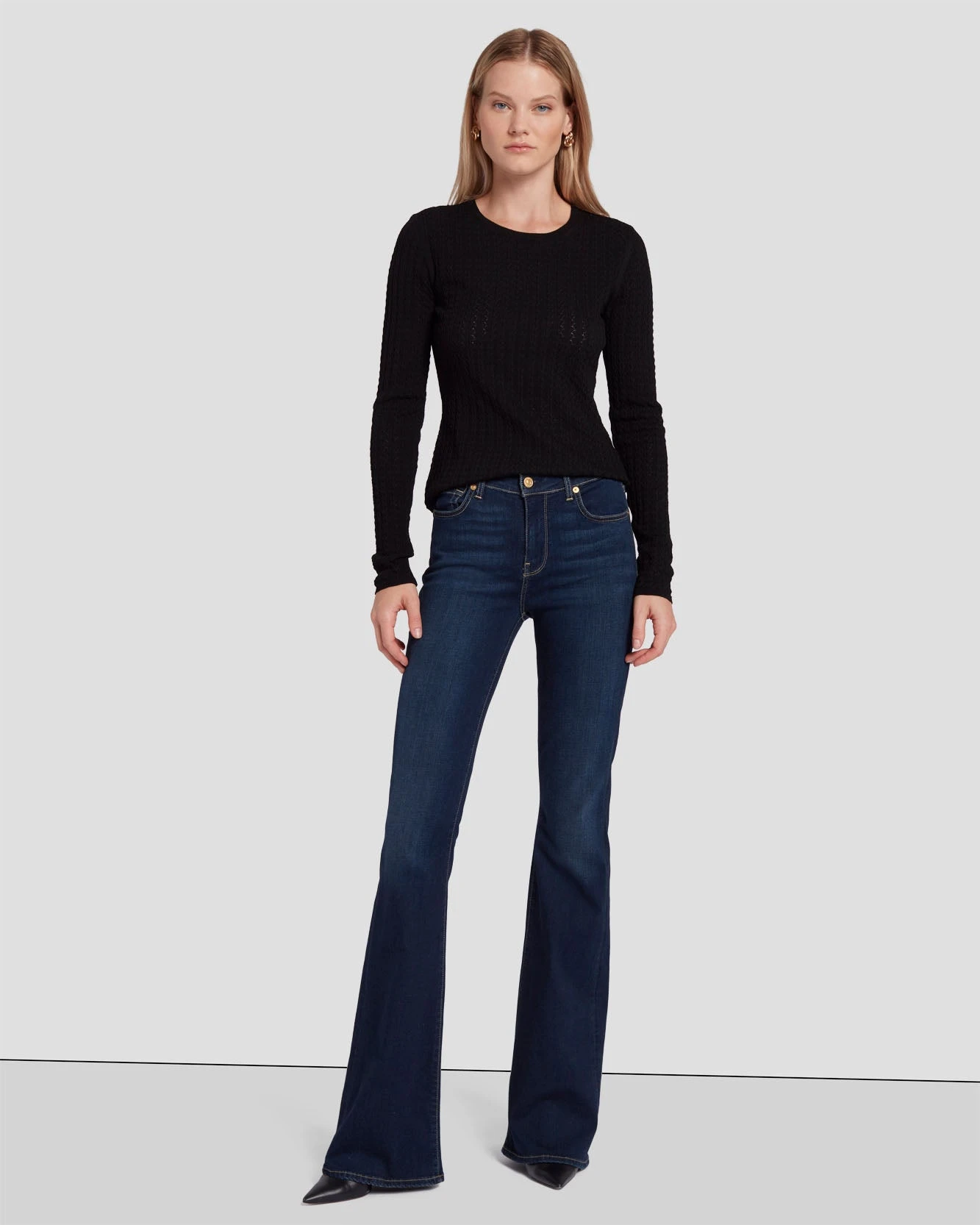 7 For All Mankind Slim Illusion High Waist Ali In Tried & True 3 7 For All Mankind Slim Illusion High Waist Ali In Tried & True
