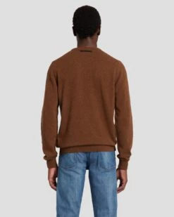 7 For All Mankind Cashmere Crew Sweater In Dapper Tan -7 For All Mankind 7M001209 DPT 4