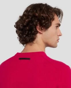 7 For All Mankind Cashmere Crew Sweater In Raspberry -7 For All Mankind 7M001209 RBR 5