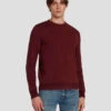 7 For All Mankind Merino Wool Sweater In Mulberry -7 For All Mankind 7M001M16 MYB 1