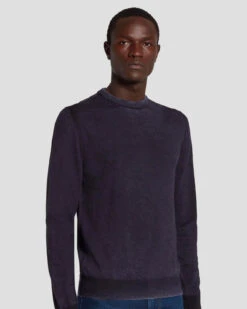 7 For All Mankind Merino Wool Sweater In Navy 11 7 For All Mankind Merino Wool Sweater In Navy -7 For All Mankind 7M001M16 NVB 5