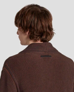 7 For All Mankind Shawl Cardigan In Chestnut -7 For All Mankind 7M003Y34 CTT 3