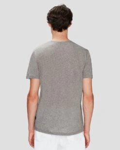 7 For All Mankind Cashmere Blend Tee In Heather Grey -7 For All Mankind 7M207329 HEA 4