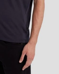 7 For All Mankind Cashmere Blend Tee In Navy -7 For All Mankind 7M207329 NVY 5